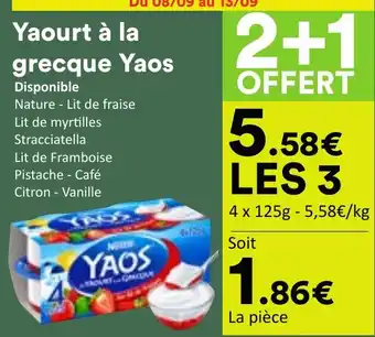 Yaos Yaourt à la grecque