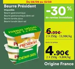Hmarket Beurre Président offre