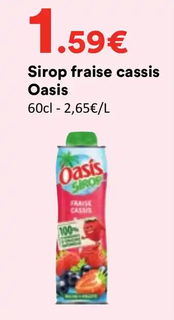 Oasis Sirop fraise cassis