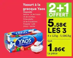 Hmarket Yaourt à la grecque Yaos offre