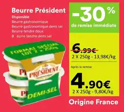 Hmarket Président Beurre offre