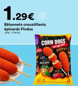 Hmarket Findus Bâtonnets croustillants épinards offre