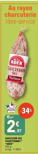 E.Leclerc ADER Saucisson sec offre