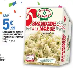 E.Leclerc PECHERIES BASQUES BRANDADE A LA MORUE offre