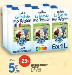 E.Leclerc CANDIA LAIT DEMI-ÉCRÉMÉ offre