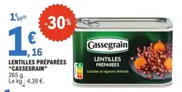 E.Leclerc Cassegrain Lentilles préparées offre