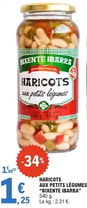 BIXENTE IBARRA HARICOTS