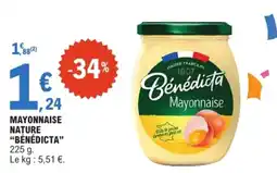 E.Leclerc Bénédicte Mayonnaise offre