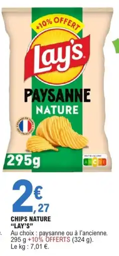 E.Leclerc Lay's Chips Nature offre