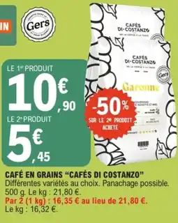 E.Leclerc CAFÉS DI COSTANZO offre