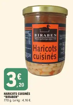 E.Leclerc BIRABEN Haricots cuisinés offre