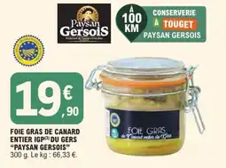 E.Leclerc Paysan Gersois Foie gras de canard entier du Gers offre