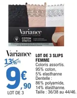 E.Leclerc Variance Slips offre