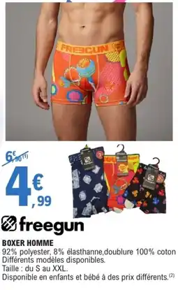 E.Leclerc Freegun boxer homme offre