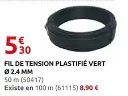 Rural Master FIL DE TENSION PLASTIFIÉ VERT offre