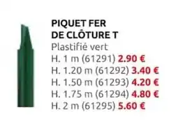 Rural Master PIQUET FER DE CLÔTURE T offre