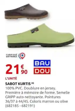 Rural Master BAU DOU SABOT KURTIS offre