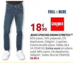 Rural Master COGIMEX JEAN 5 POCHES DENIM STRETCH offre