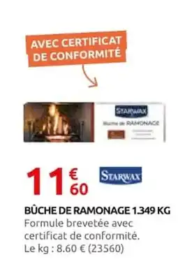 Rural Master STARWAX Bûche de ramonage offre