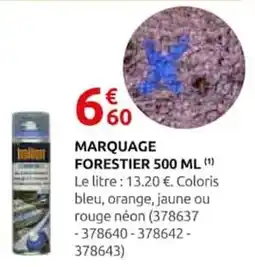 Rural Master Inaltion MARQUAGE FORESTIER offre
