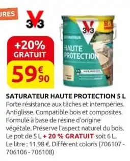 Rural Master 3.3 SATURATEUR HAUTE PROTECTION offre