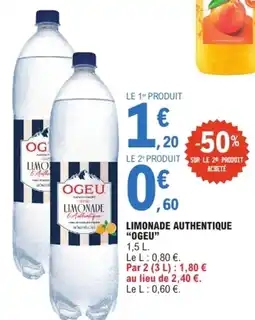 E.Leclerc OGEU Limonade Authentique offre