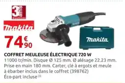 Rural Master Makita coffret meuleuse électrique offre