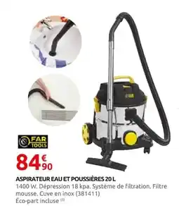 Rural Master Far Tools aspirateur eau et poussieres offre