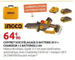Rural Master INGCO COFFRET SCIE D'ÉLAGAGE À BATTERIE 20 V offre