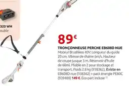 Rural Master TRONÇONNEUSE PERCHE EB608D NUE offre