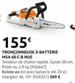 Rural Master STIHL TRONÇONNEUSE À BATTERIE offre