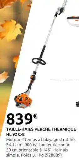 Rural Master TAILLE-HAIES PERCHE THERMIQUE HL 92 C-E offre