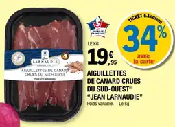E.Leclerc JEAN LARNAUDIE AIGUILLETTES DE CANARD CRUES offre