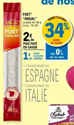 E.Leclerc ARGAL FUET CATALÁN offre