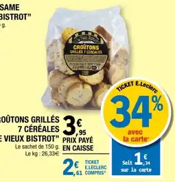 E.Leclerc Le Vieux Bistrot Croûtons offre