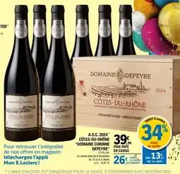 E.Leclerc Domaine Depeyre Côtes-du-Rhône offre
