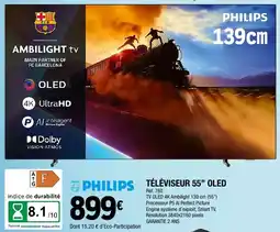 E.Leclerc Philips téléviseur 55" oled offre