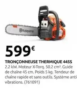 Rural Master Husqvarna TRONÇONNEUSE THERMIQUE 445S offre