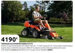 Rural Master RIDER R 214 TC offre