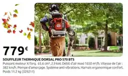 Rural Master DORSAL SOUFFLEUR THERMIQUE PRO 570 BTS offre