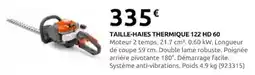 Rural Master TAILLE-HAIES THERMIQUE 122 HD 60 offre