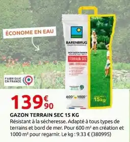 Rural Master BARENBRUG Gazon terrain sec offre