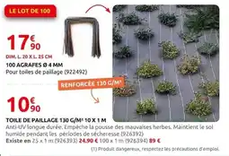 Rural Master TOILE DE PAILLAGE offre