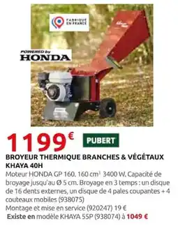 Rural Master KHAYA 40H offre