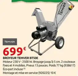 Rural Master TEMVER BROYEUR BT50E offre