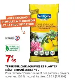 Rural Master Fertiligène Terre Enrichie Agrumes et Plantes Méditerranéennes offre