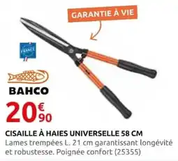 Rural Master BAHCO CISAILLE À HAIES UNIVERSELLE 58 CM offre