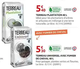 Rural Master TERREAU PLANTATION offre