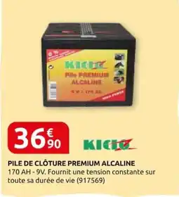 Rural Master KICIO Pile de clôture premium alcaline offre