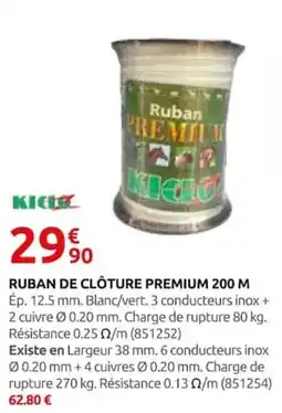 Rural Master KICIO Ruban de clôture premium offre